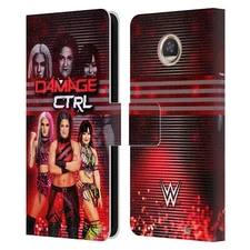OFFICIAL WWE DAMAGE CTRL LEATHER BOOK WALLET CASE COVER FOR MOTOROLA PHONES