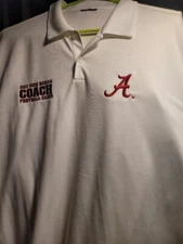 Alabama Crimson Tide Polo Shirt Men’s Nike 2011 Coach Nick Saban Football Camp L