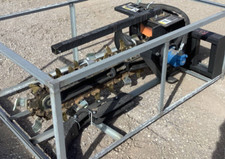 Suihe Skidsteer Trencher Skid Steer Attachment Shark & Cup Teeth Bobcat CAT Case