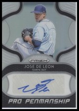 #PP-JL Jose De Leon 2019 Panini Prizm Pro Penmanship