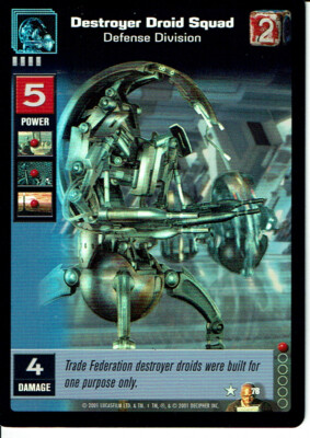 STAR WARS YOUNG JEDI REFLECTIONS SUPER RARE DESTROYER DROID SQUAD, DEFENSE