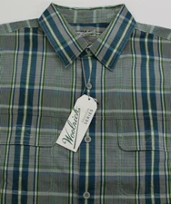 Woolrich Keep It Moving Plaid S/S Men's Shirt NWT $59 Large L