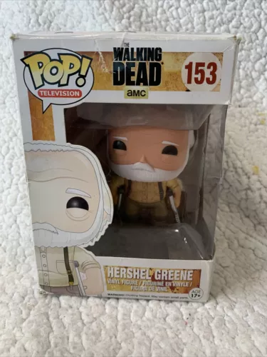 Funko POP Television The Walking Dead Hershel Greene #153 RARE!! HTF READ!!