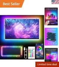 LED Lights for TV, 16.4ft LED Lights for 45-75 Inch TVs, RGB TV Backlight Beh...