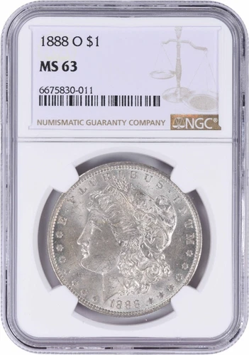 1888-O Morgan Silver Dollar MS63 NGC