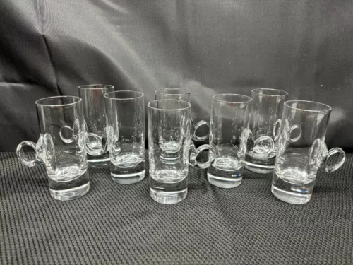 Set of 8 ~ Lenox Crystal Glass Irish Coffee Cups ~ 4 3/4" Tall