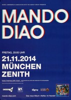 Mando Diao - Blue , MüNchen 2014 | Konzertplakat | Poster