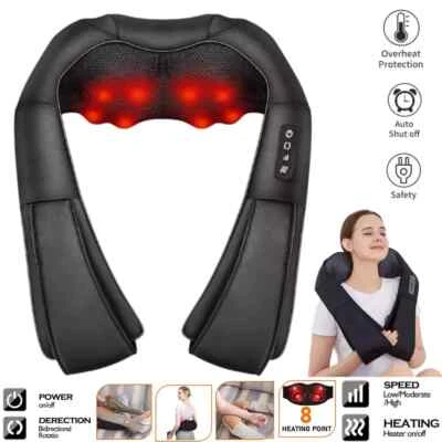 Alljoy Shiatsu Back Neck Massager Heat CAMA2101 General Purpose Household Use