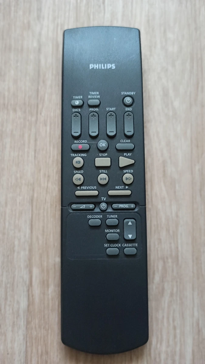 PHILIPS VR 810 Magnétoscope VHS PAL SECAM télécommande cable Peritel