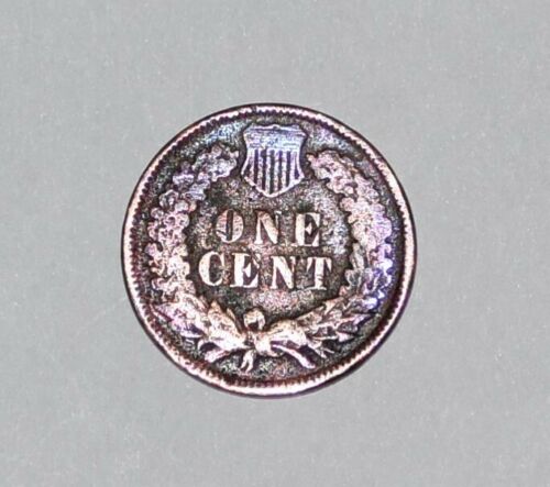 1896 Indian Head One Cent Penny Error Bronze Slight Rainbow Tone Error - Picture 12 of 12