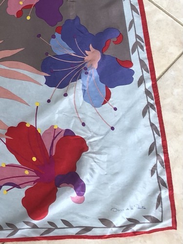 Vintage Oscar Dela Renta Silk scarf