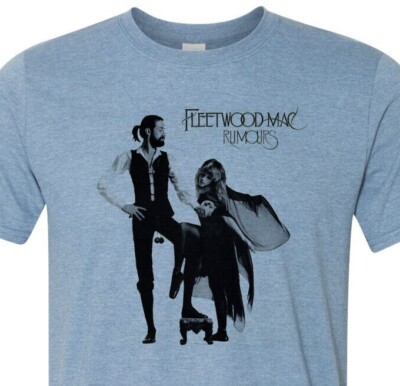 Fleetwood Mac T Shirt Rumours Vintage Band Logo Nuovo Ufficiale