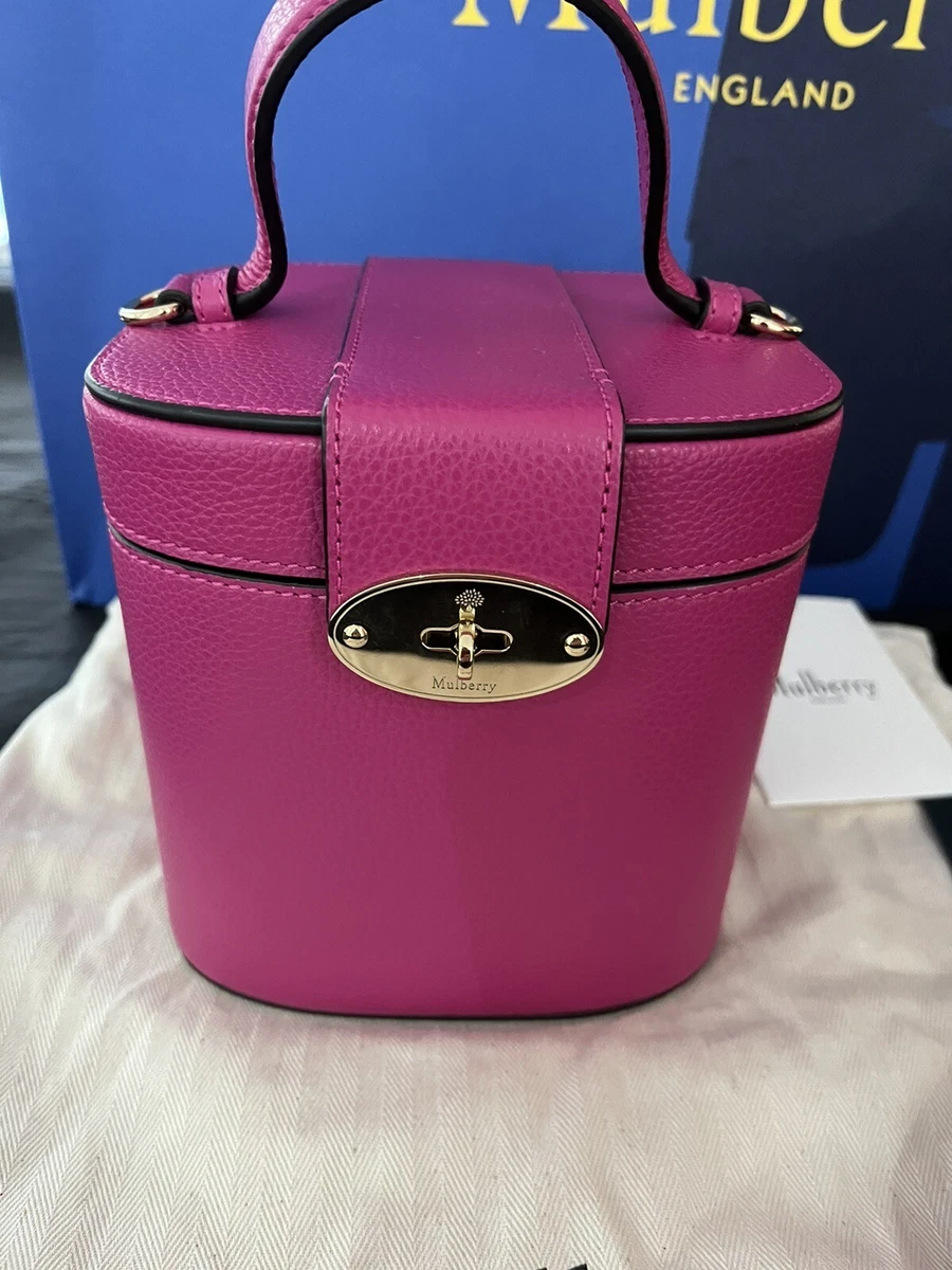Mulberry Vanity Case Small Leather Cross Body Bag Mulberry Pink Brand New