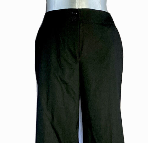 NEU Chico's Anzughose schwarz 0 kurz Lexington schmeichelt ultimative Passform weites Bein - Bild 2 von 8