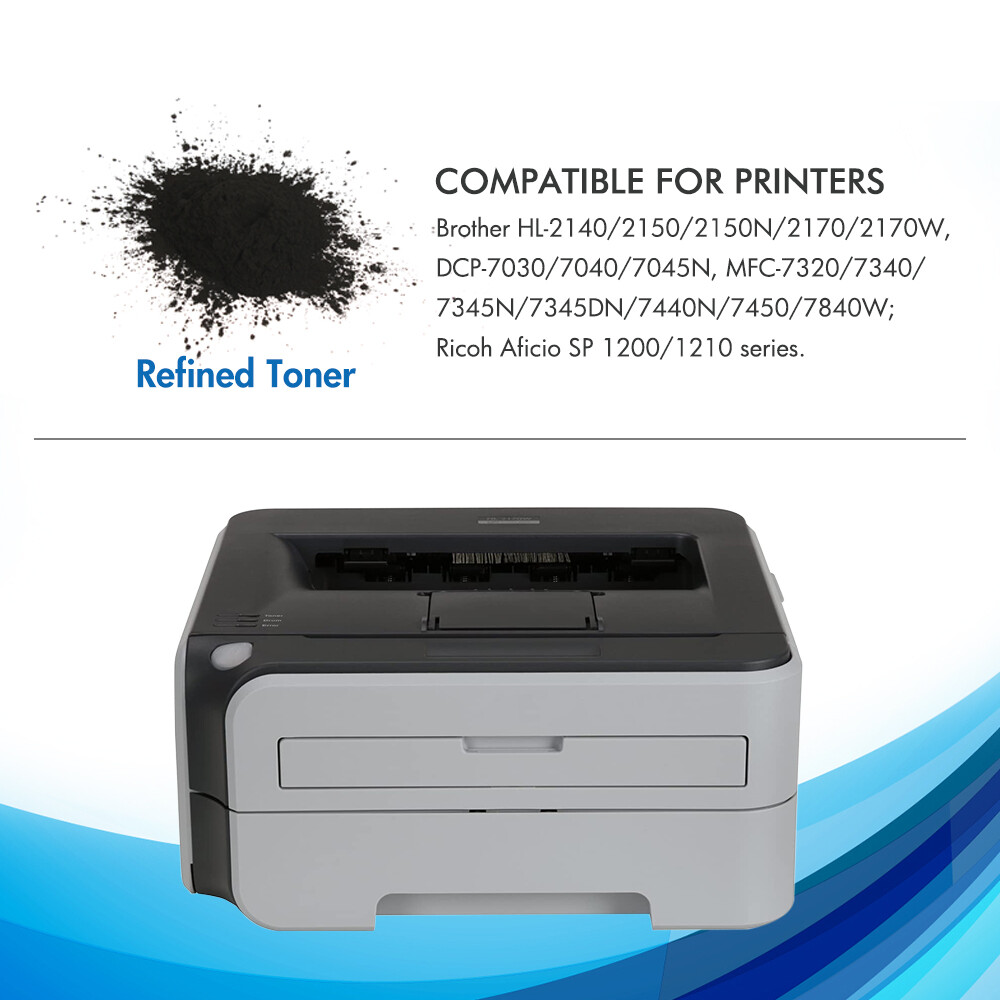 Ricambio Stampante Laser Brother 2 Cartucce Toner TN360 Per Stampanti Brother HL-2140, MFC-7340 E Altri - Alta Resa Tn 1050 Toner - Foto 10