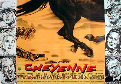 James Stewart in CHEYENNE rares EA-Plakat A 0 von 1963 Richard Widmark