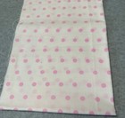 Pink Polka Dot Cotton Fabric 10" x 42" Sewing & Crafts