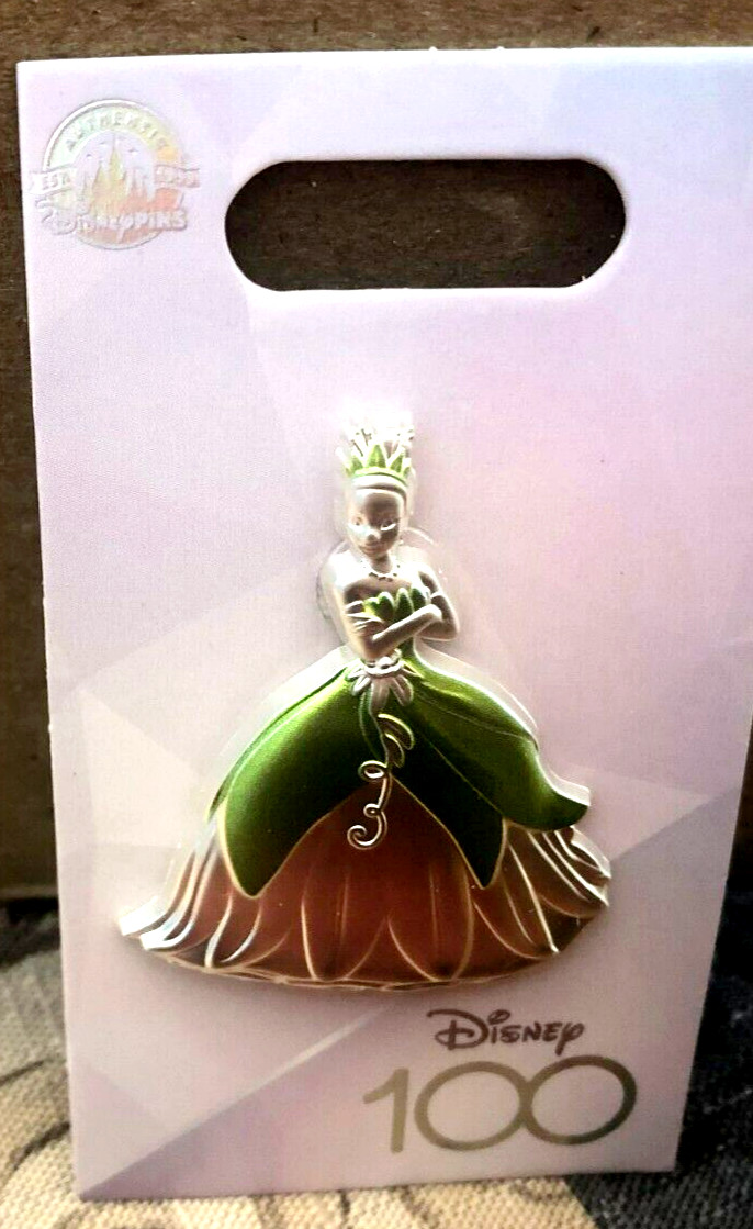 Disney pin 153038 Princess and the Frog Tiana Platinum green 100 Anniversary