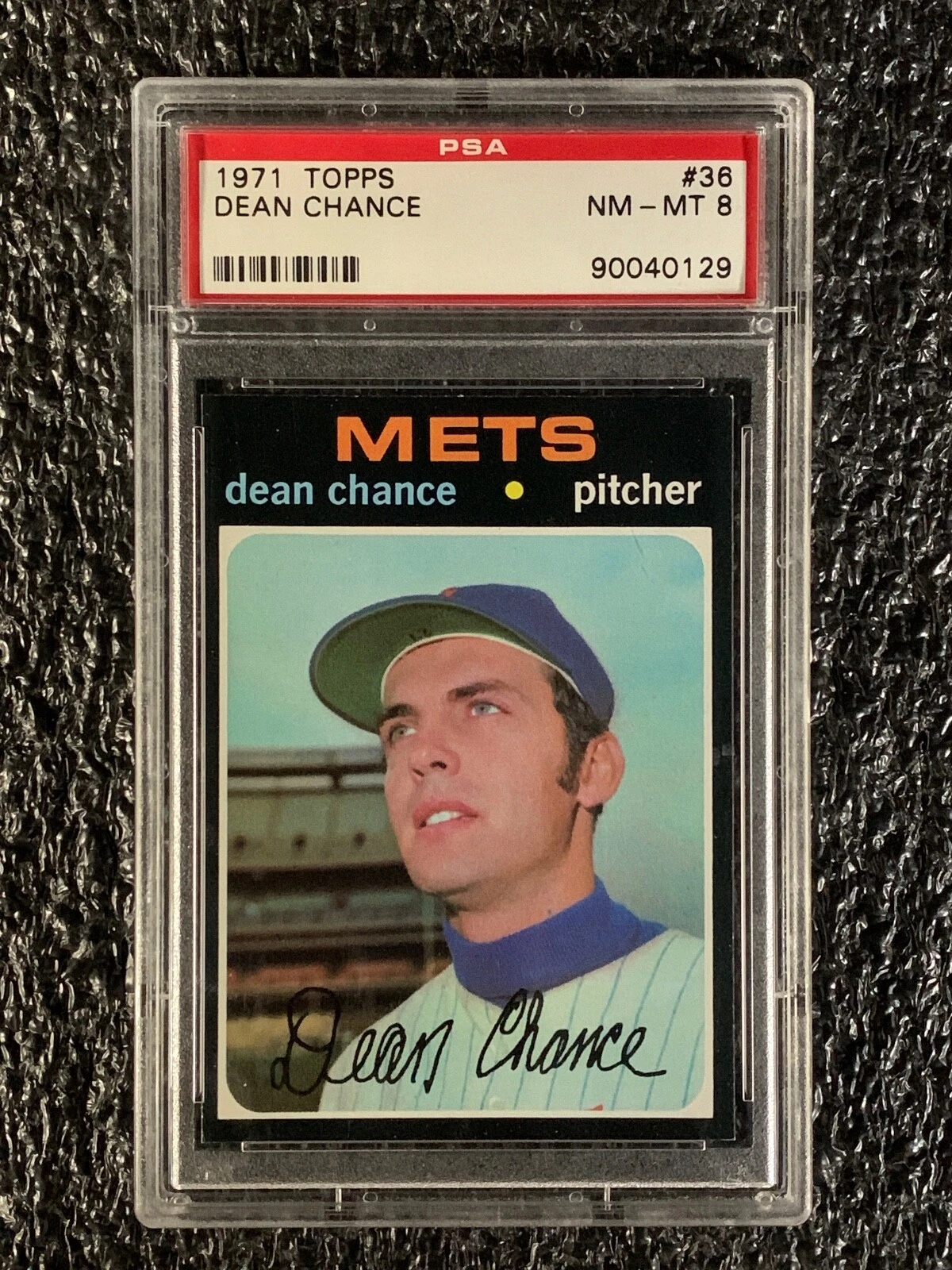 Dean Chance trading card