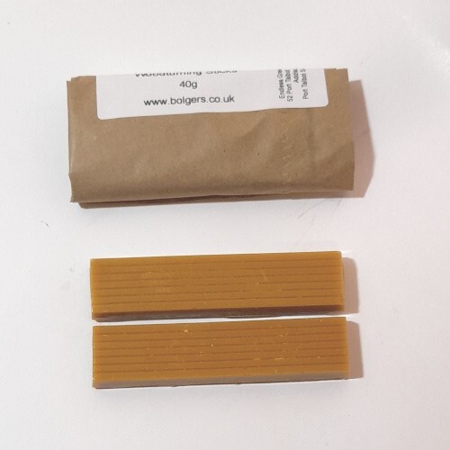 2 x Carnauba Wax Woodturning Sticks For Lathe Turned Wood Clear Gloss