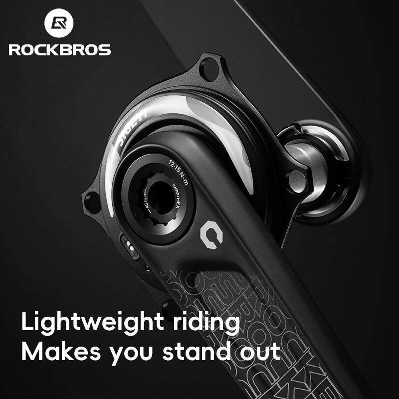 ROCKBROS Carbon Fiber Bicycle Crank Chain Wheel Spindle 162.5mm