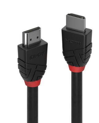 10x 5m High Speed HDMI Kabel, Black Line, LINDY