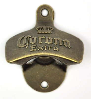 Corona Extra Bier Wand Flaschenöffner Wandmontage USA Beer Bottle Opener Messing