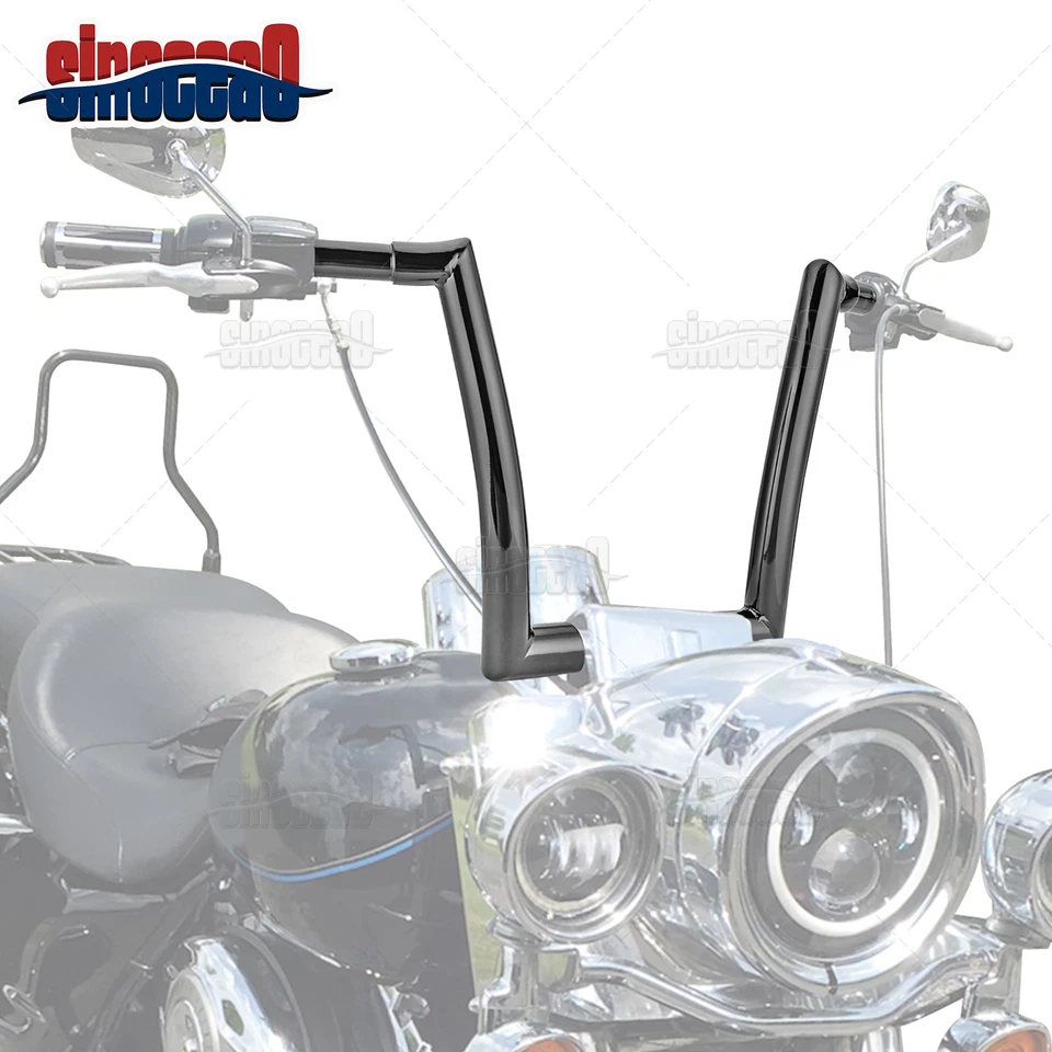 Manillar Fat 12/14/16/18"" Ape Hanger 1-1/2" para Yamaha Road Star V-Star Virago Foto 3 de 4