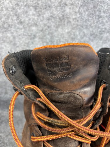 Timberland PRO Helix HD 8" Comp Toe Work Boots Mens 12M Waterproof Brown - Picture 3 of 10