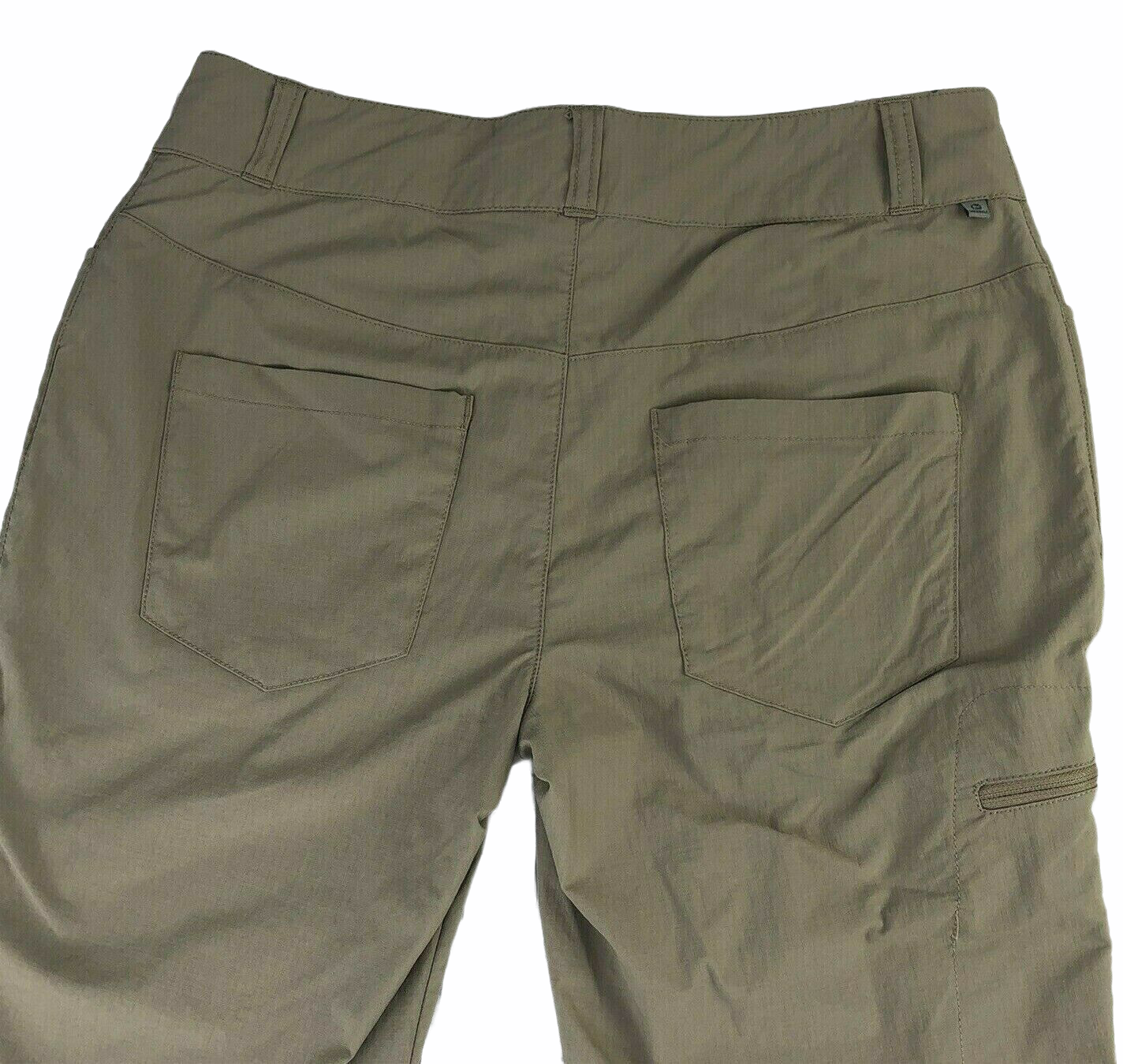 Merrell Womens Selectdry Pants Size 2 Khaki Hiking Outdoor Cut Off Capri
