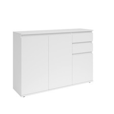 Mobile multiuso BRA 3 ante battenti e 2 cassetti, in laminato, LAP 119x84x35 cm