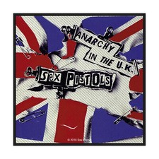 Sex Pistols Anarchy In The Uk Woven Sew On Packed Patch Officially Licensed