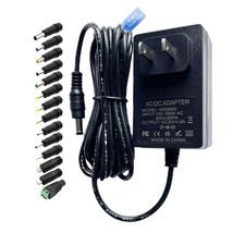 5V 2A Power Supply Adapter DC Cord 9.8FT AC 100-240V to 5 black