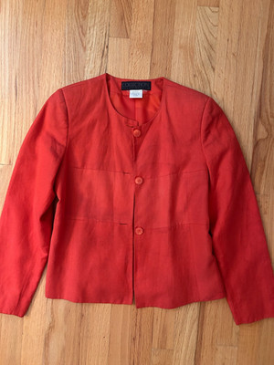 Vintage Bright Orange/Red Spring Jacket