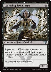 Lecturing Scornmage #87 Uncommon Secrets of Strixhaven