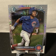 2025 Bowman Chrome Ronny Cruz 1st MOJO REFRACTOR BCP-213 Cubs 👀🔥⚾️