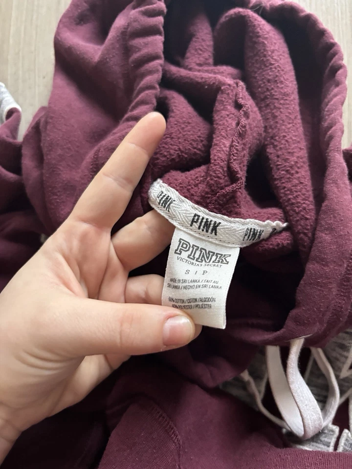 Sudadera con capucha rosa Victoria's Secret - Borgoña - S/P Foto 3 de 3