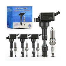 UF816 Ignition Coil Pack and Iridium Spark Plugs Compatible with Hyundai 16-2...