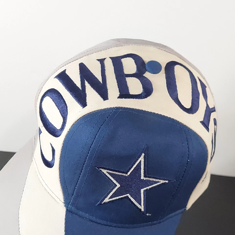 Vintage Dallas Cowboys Hat Cap Snap Back Mens Eastport Swirl NFL Football 90s - Image 2 of 4