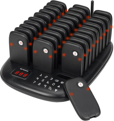 TD175P Restaurant Pager System Buzzers, Pagers for Restaurants, 500M-800M, Set w