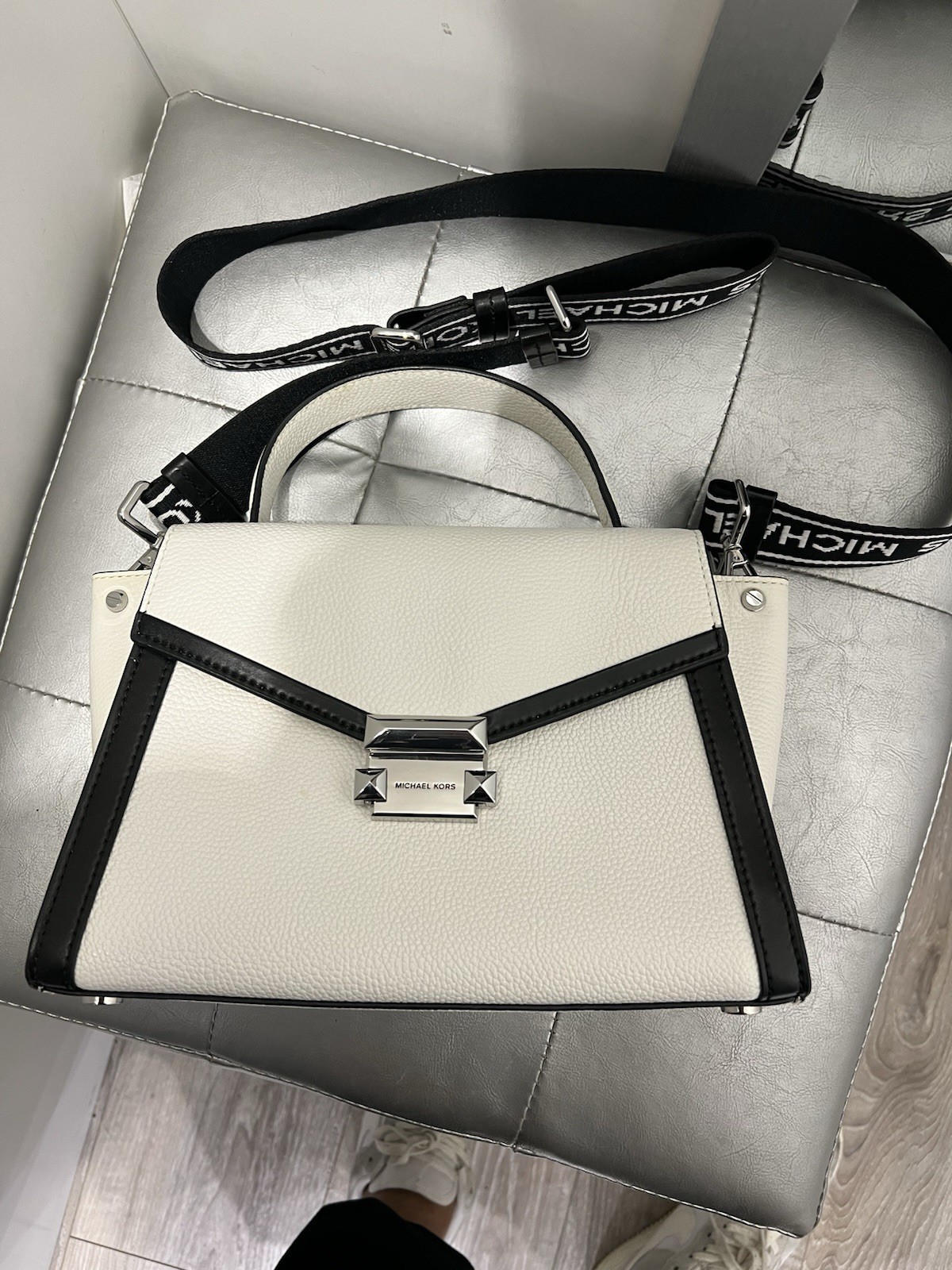 borsa michael kors In Pelle Bianca