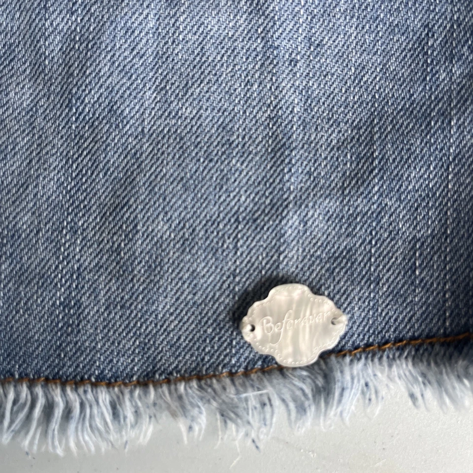 Girls Beforever American Girl Faded Cotton Denim Jean Skirt - For Girls Size 7  - Image 2 of 4