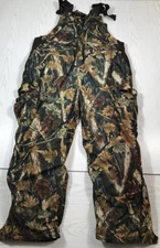 Master Sportsman Insulated Bib Overalls 2XL Woodland Camo Hunting Outdoors