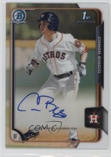 2015 Bowman Draft Chrome Pick Refractor Conor Biggio #BCA-CBI Auto n8a