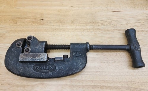 Antique Rotax No. 2 Pipe Cutter - 2" Pipe Diameter - Made In France