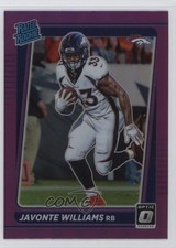 2021 Panini Donruss Rated Rookie Optic Holo Purple Preview Javonte Williams 1o3q