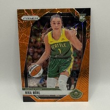 2024 Panini Prizm WNBA Nika Muhl #75 Orange Ice Prizm Seattle Storm Rookie A1