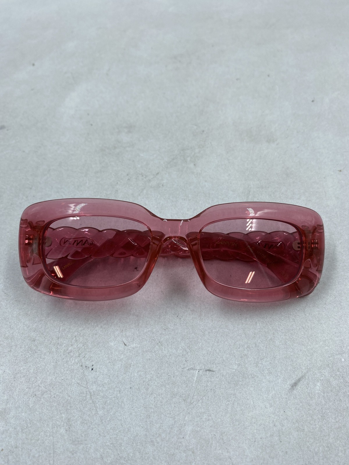 Lanvin Pink Rectangle Sunglasses - image 1