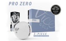 Vice Pro Zero White Premium Golf Balls One Dozen New  Sealed 3644