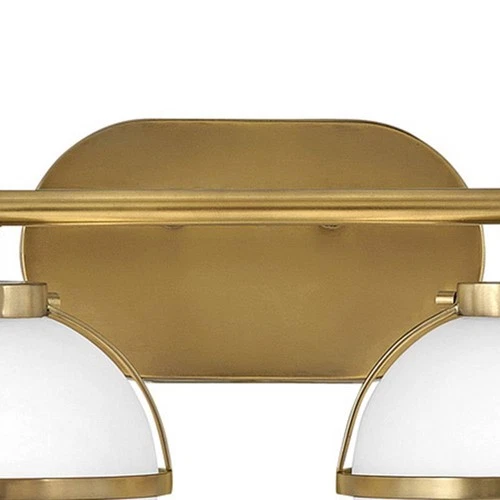 Hollis 9 1/4" High Heritage Brass 2-Light LED Wall Sconce - Picture 4 of 6